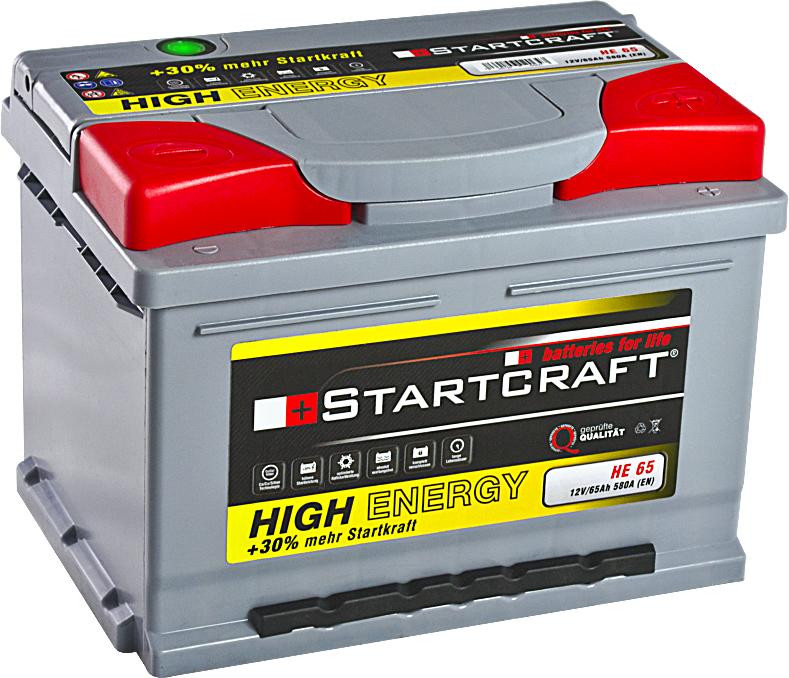 Startcraft High Energy HE65 12V 65Ah 580A
